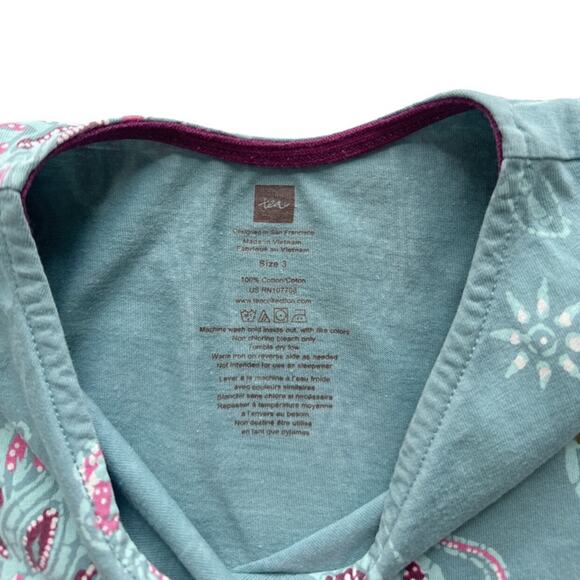 Tea Collection Floral Wrap Top Dress Size 3 - Picture 4 of 4